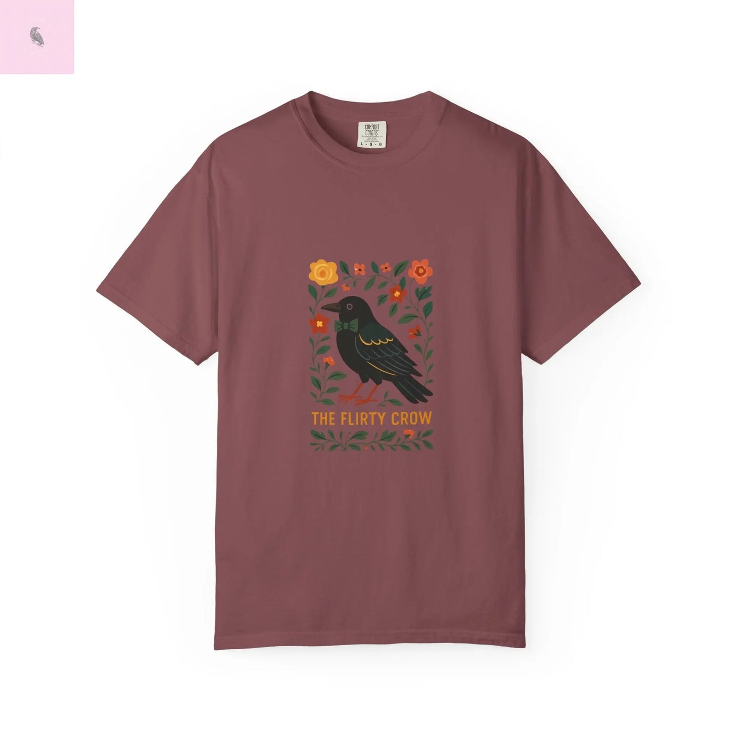 Flirty Crow Unisex  T-Shirt - Floral Design - The flirty crow