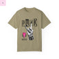 Punk Rock Unisex Garment-Dyed T-Shirt - Retro Graphic Tee for Music Lovers The flirty crow