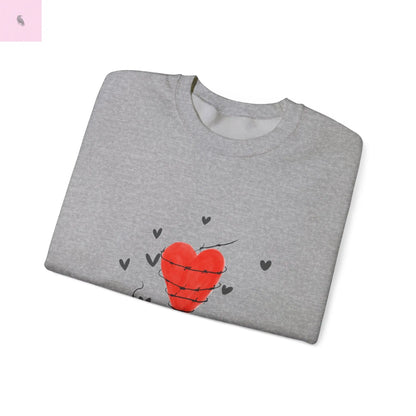Heart Love Crewneck Sweatshirt The flirty crow