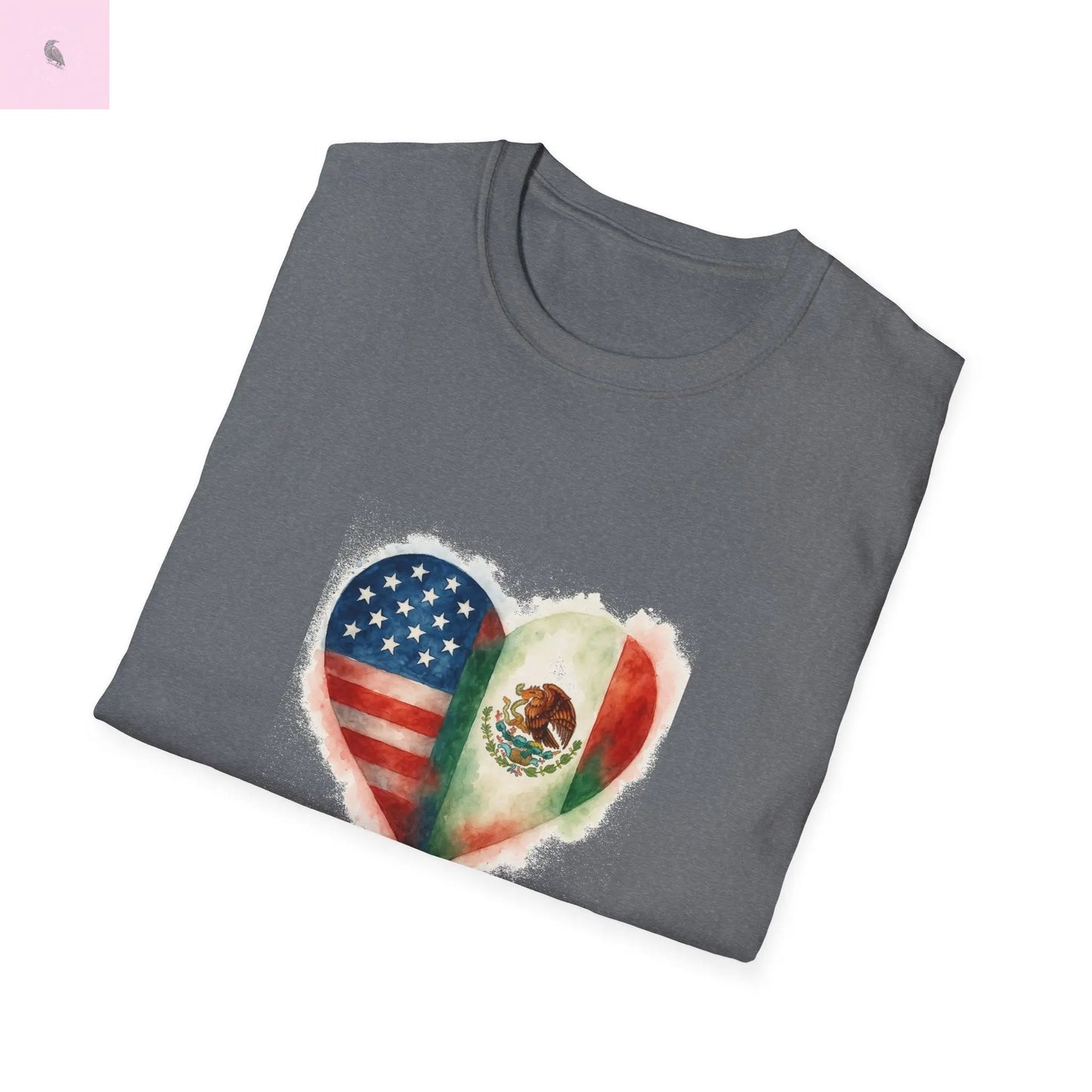 Hispanic Heritage Mexico America Flags Unisex T-Shirt The flirty crow