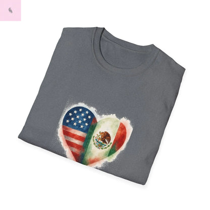 Hispanic Heritage Mexico America Flags Unisex T-Shirt The flirty crow