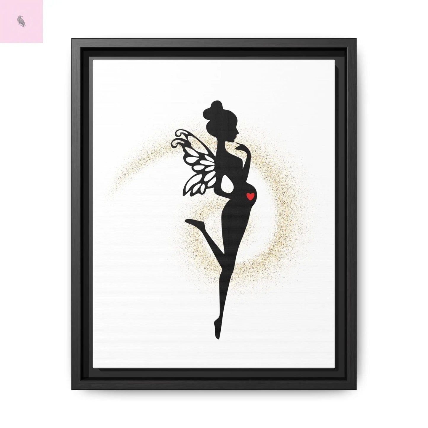 Framed Fairy Art Print - Enchanting Decor for Expecting Mothers, Baby Shower Gift, Elegant Nursery Wall Art, Whimsical Home Accent Printify