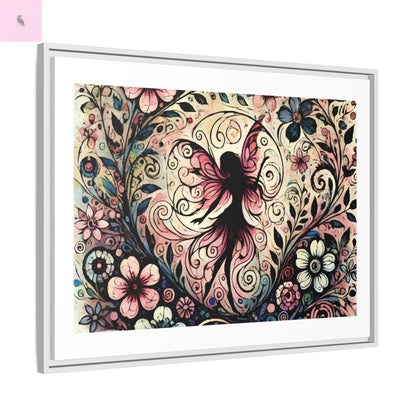 Framed Canvas Fairy art - The flirty crow