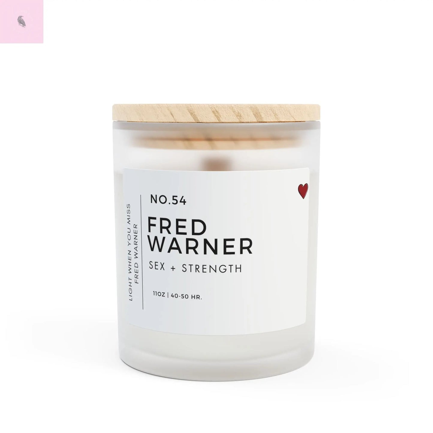 Candle, Fred Warner 49er Fan Design, 11oz the flirty crow