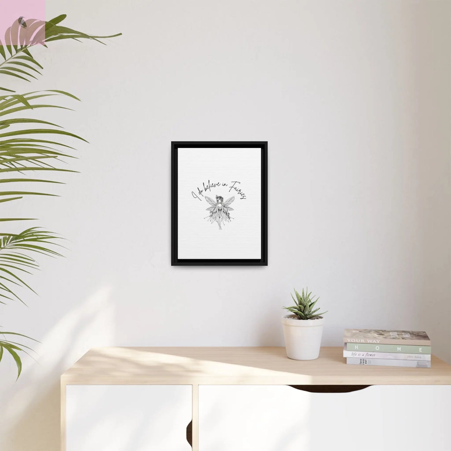 Fairies Canvas, Framed (Multi-color) - The flirty crow