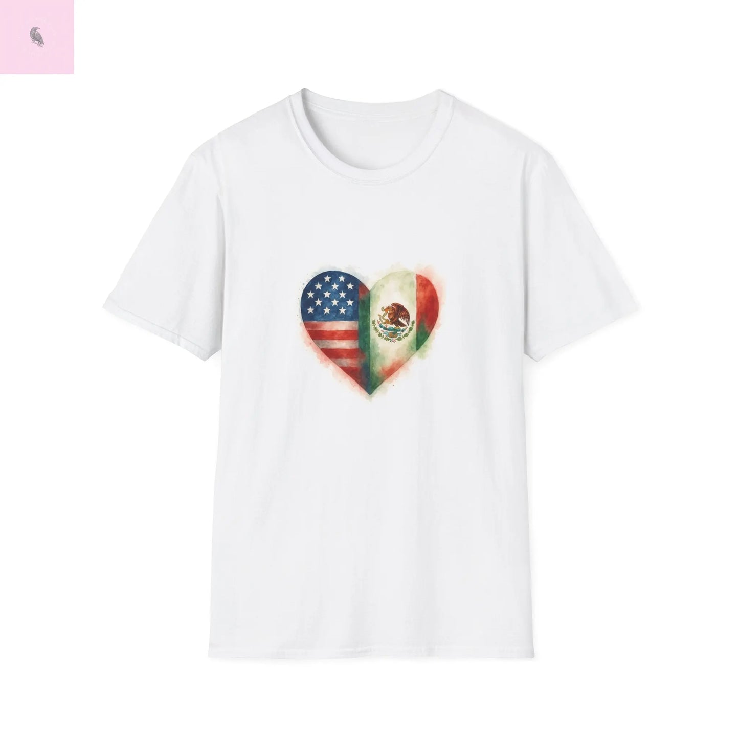 Hispanic Heritage Mexico America Flags Unisex T-Shirt Printify