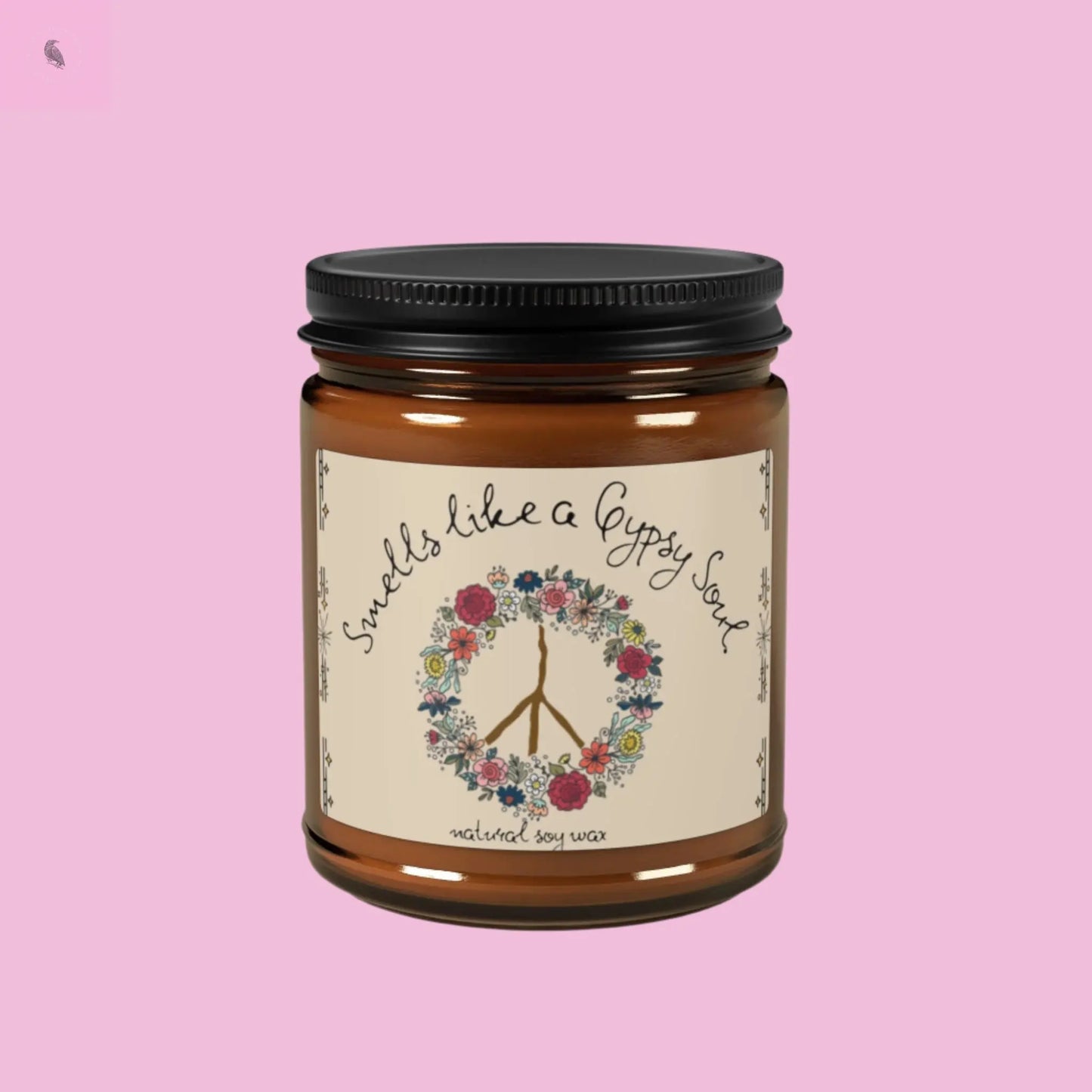 Gypsy Soul Glass Soy Candle The flirty crow