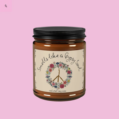 Gypsy Soul Glass Soy Candle The flirty crow