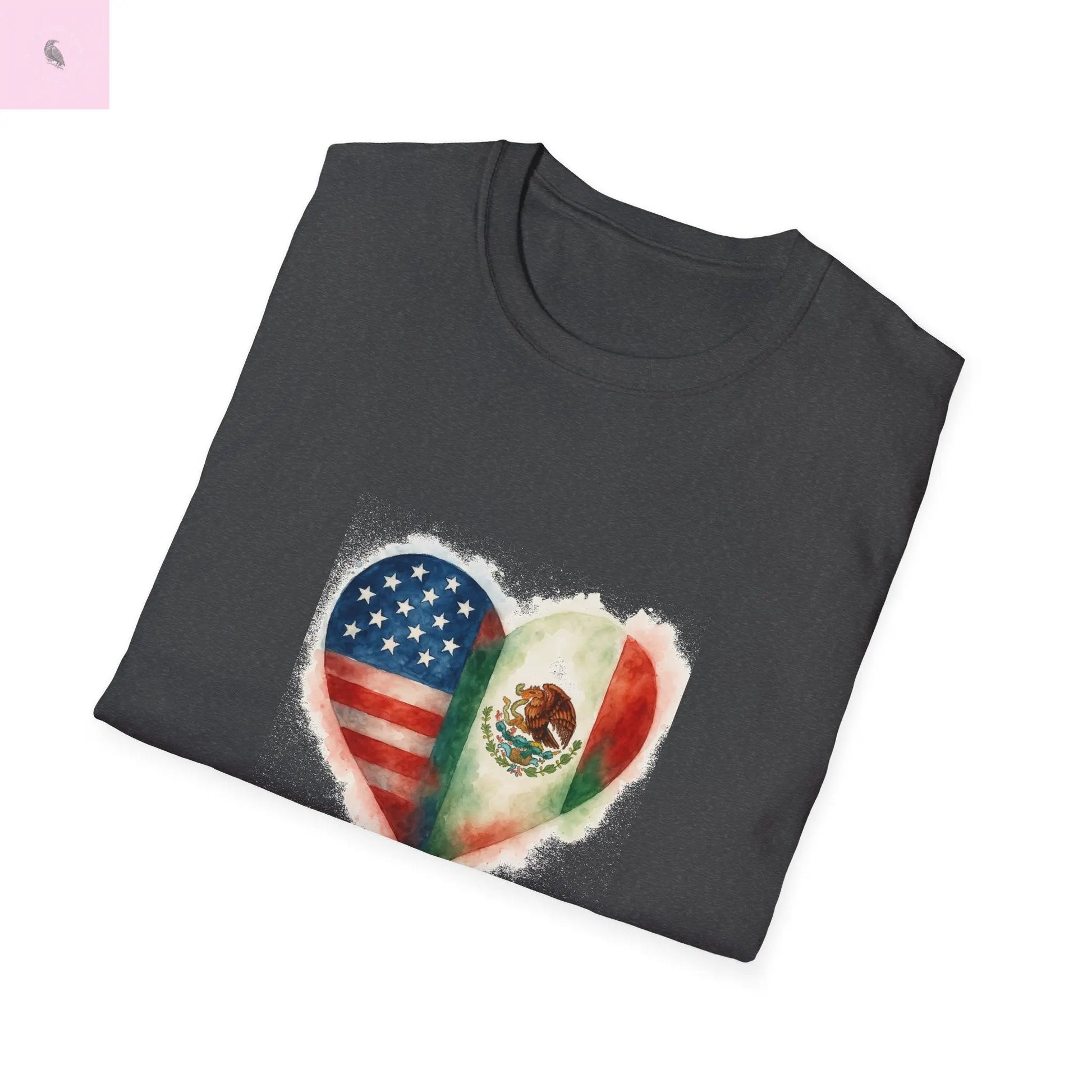 Hispanic Heritage Mexico America Flags Unisex T-Shirt The flirty crow