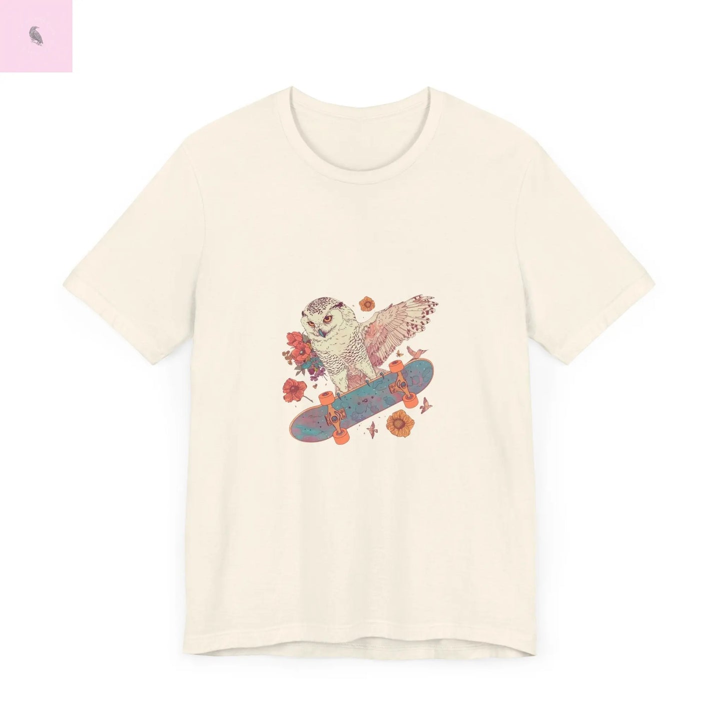 Skateboarding Owl Lovers Tee The flirty crow
