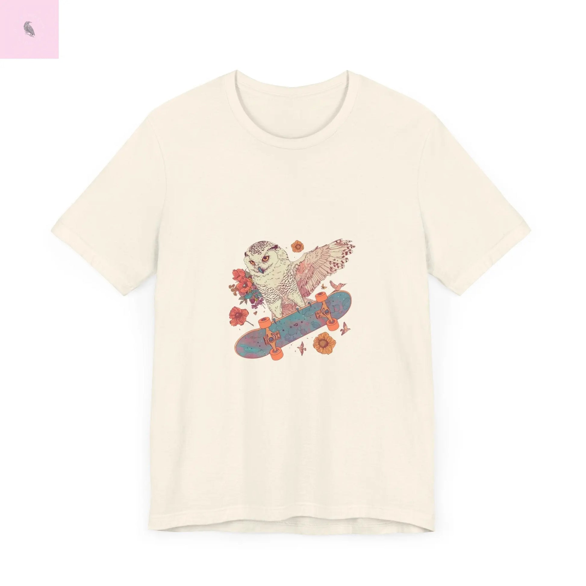 Skateboarding Owl Lovers Tee The flirty crow