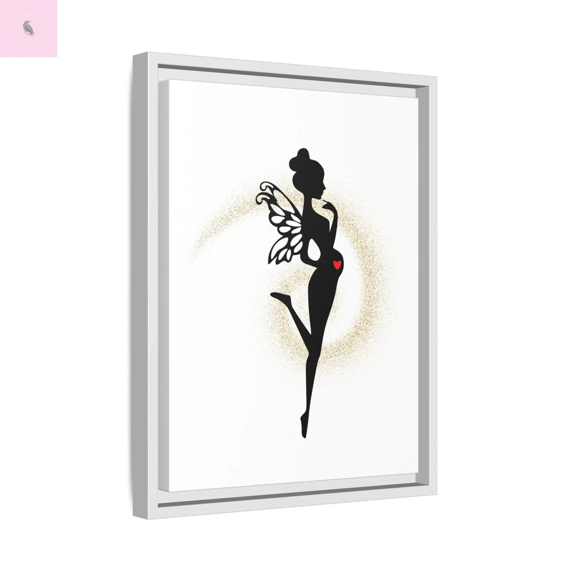 Framed Fairy Art Print - Enchanting Decor for Expecting Mothers, Baby Shower Gift, Elegant Nursery Wall Art, Whimsical Home Accent The flirty crow