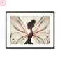 Framed Canvas Fairy wall art - The flirty crow