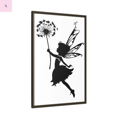 Framed canvas Fairy Silhouette Wall Art, Fairy lover Home Decor, Whimsical Framed Canvas, Fairy Gift, Kids Room Decoration, Nursery Art The flirty crow