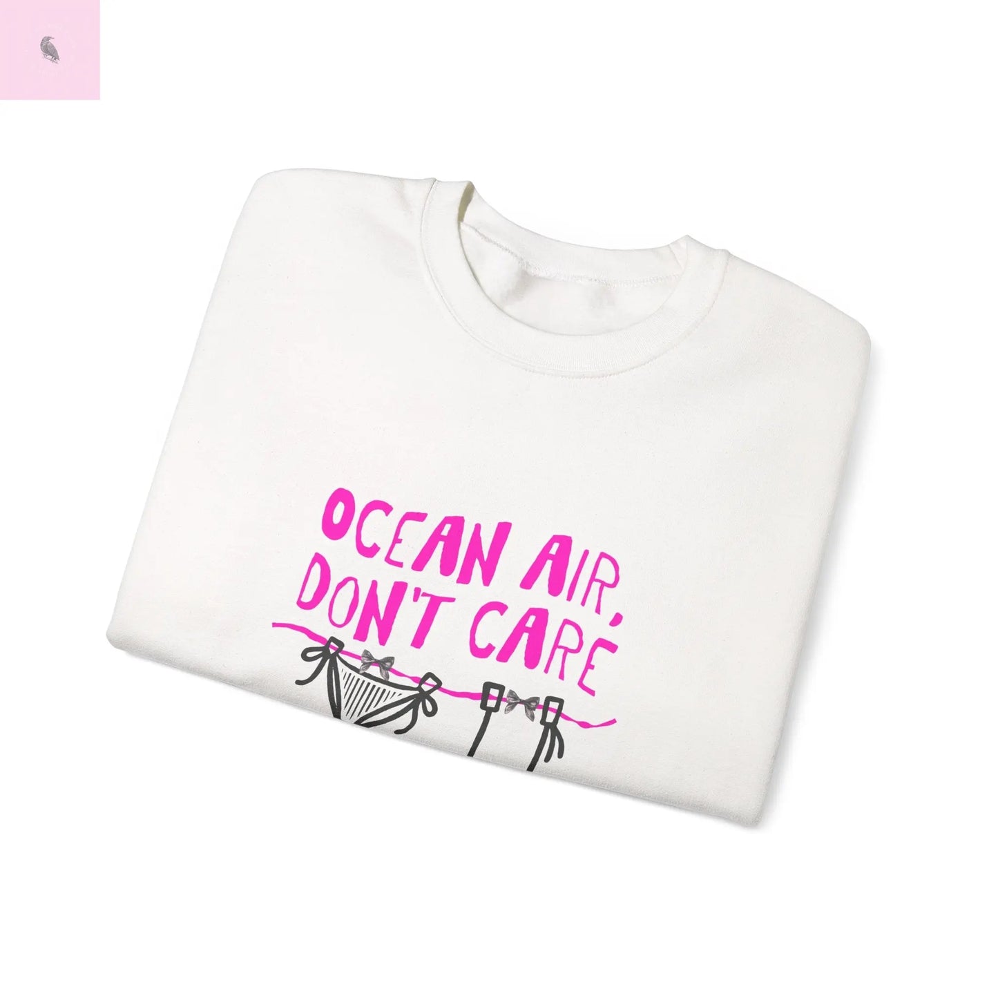 Beach Crewneck Sweatshirt ,Ocean lover, Summer Vibes Sweatshirt, beachy vibe,  Beach vacation Sweater, Casual Outfit, Summer Apparel Printify