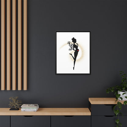 Framed Fairy Art Print - Enchanting Decor for Expecting Mothers, Baby Shower Gift, Elegant Nursery Wall Art, Whimsical Home Accent - The flirty crow