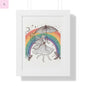Framed  fairy whimsical Wall Art - The flirty crow