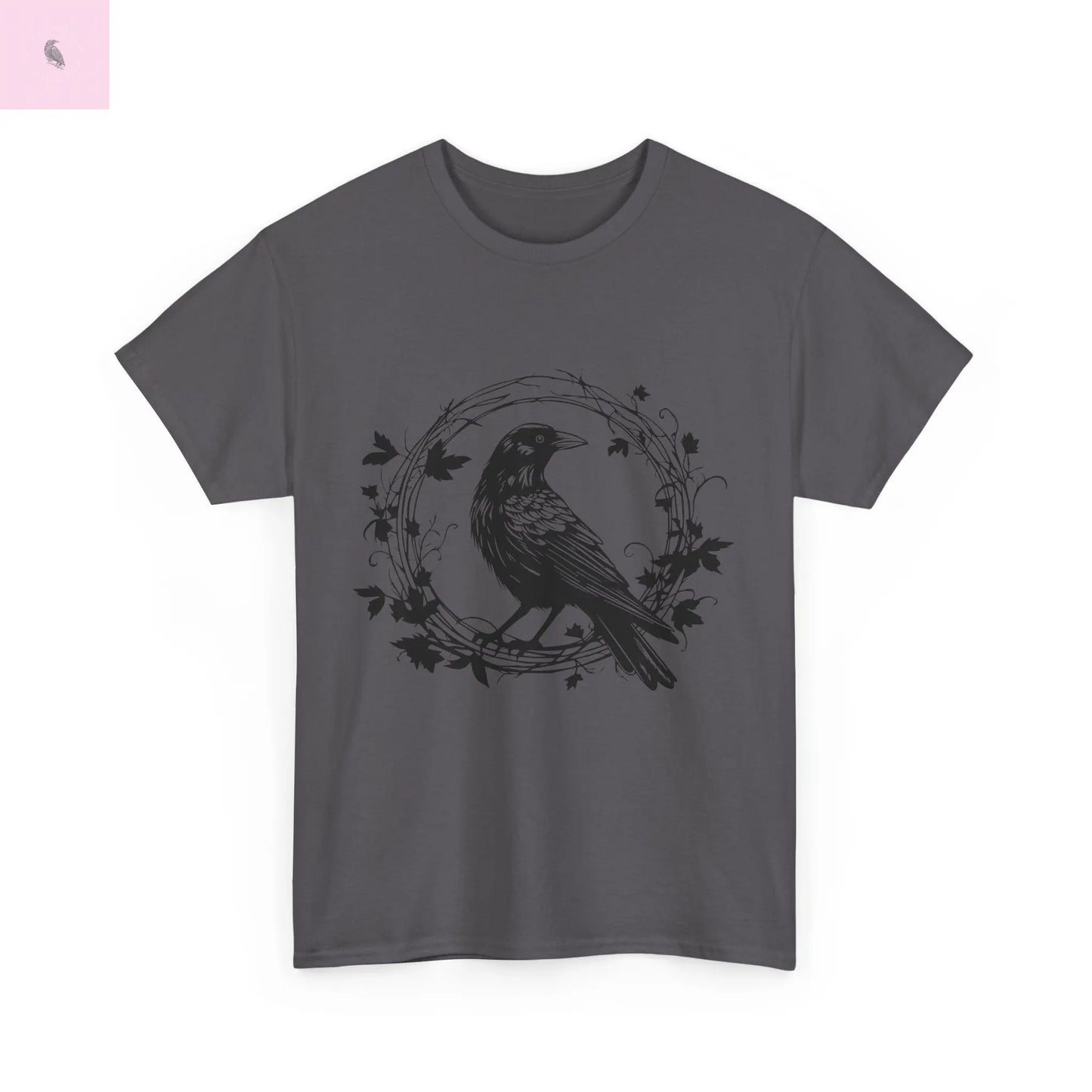 Unisex  beautiful crow  Cotton Tee. if you like crows get this! quality cotton, fun, and beautiful the flirty crow