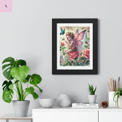 Framed Fairy wall art - The flirty crow