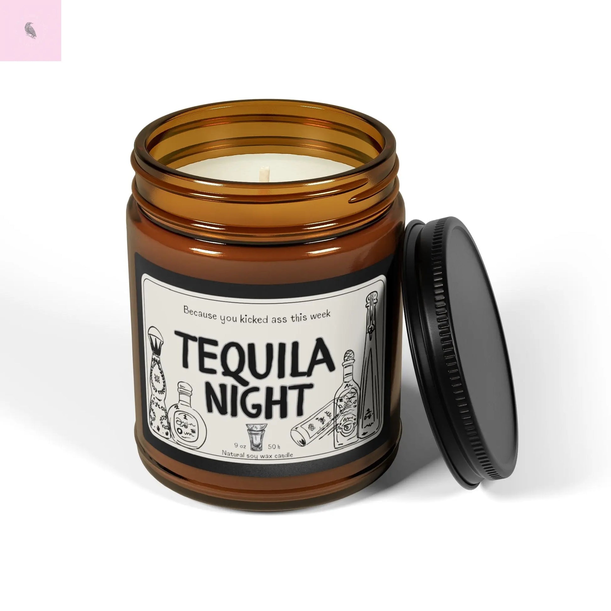 Soy Candle, Tequila Party Gift, Tequila lover candle, party candle Printify