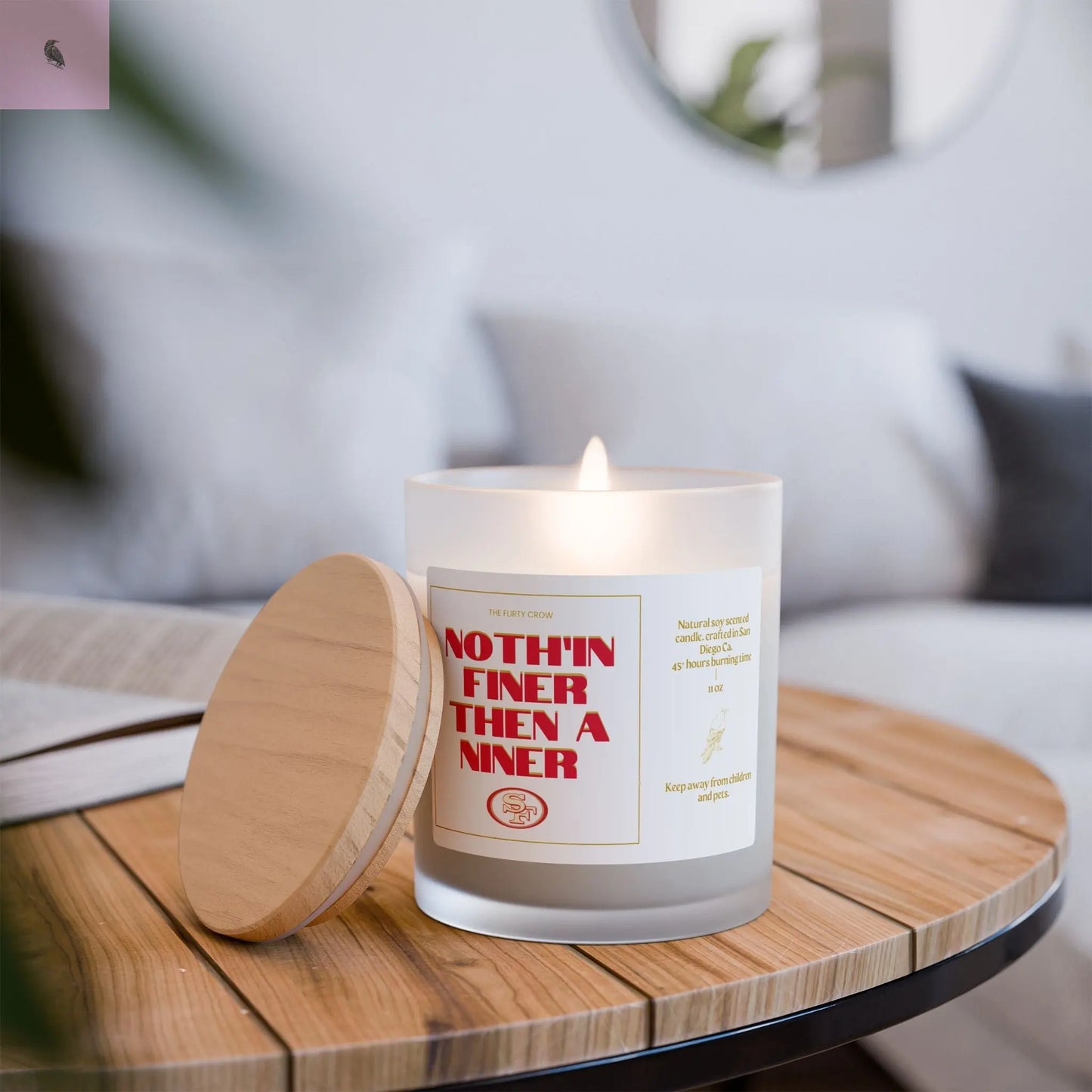 Natural Scented Candle - 'Nothin' Finer Then A Niner' 11oz The flirty crow