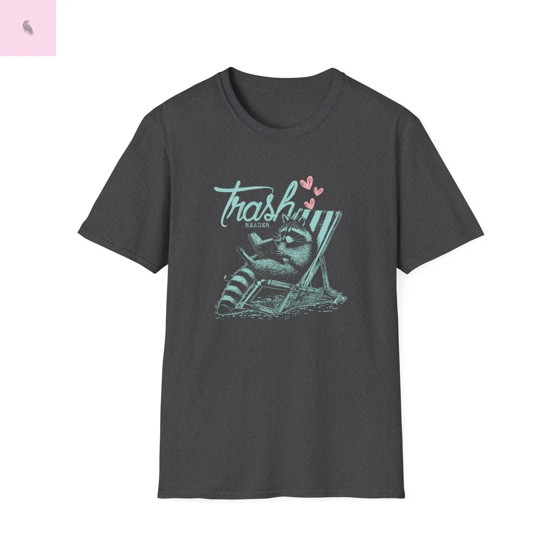 Unisex Soft trendy raccoon summer t-Shirt the flirty crow