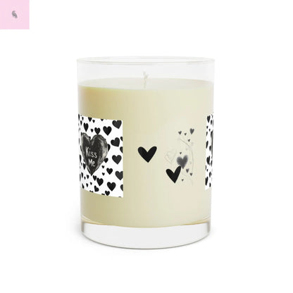 Valentines day scented glass 11 0z soy candle the flirty crow