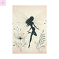 Elegant Fairy Silhouette Rolled Poster - Enchanting Wall Art for Home Decor - The flirty crow