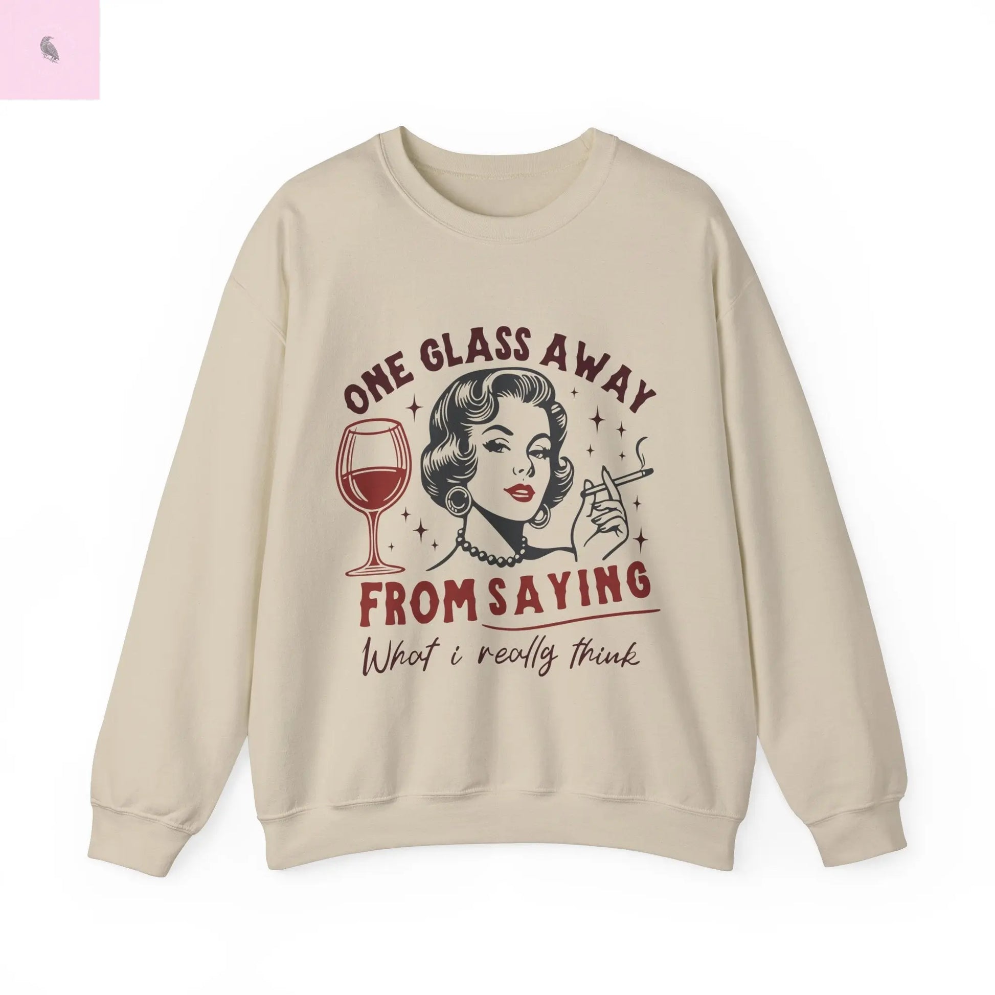 Wine Tasting Sweatshirt, Wine Lover Gift, Retro Unisex Crewneck, Vintage Jumper, Long Sleeve Shirt, Wine Tasting Outfit the flirty crow