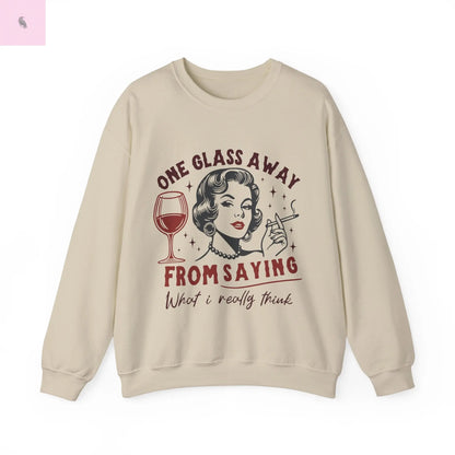 Wine Tasting Sweatshirt, Wine Lover Gift, Retro Unisex Crewneck, Vintage Jumper, Long Sleeve Shirt, Wine Tasting Outfit the flirty crow