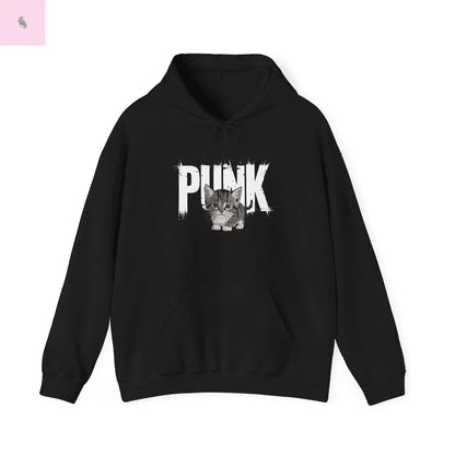 Punk Rock Cat Hoodie the flirty crow