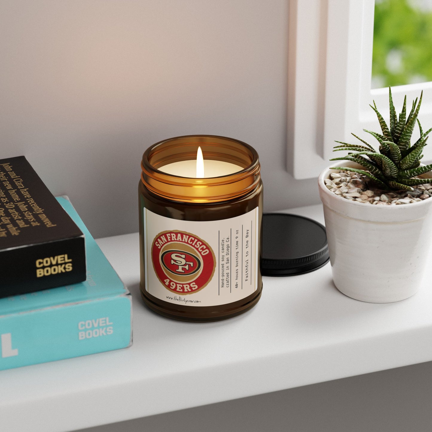 San Francisco 49ers Scented Soy Candle. Game Day candle for football fan