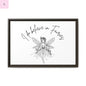 Fairies Canvas, Framed (Multi-color) - The flirty crow