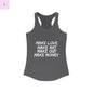 Women's Graphic Tank - Make Love Make Art Design Printify
