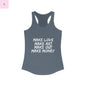 Women's Graphic Tank - Make Love Make Art Design Printify