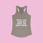 Women's Graphic Tank - Make Love Make Art Design Printify