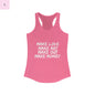Women's Graphic Tank - Make Love Make Art Design Printify
