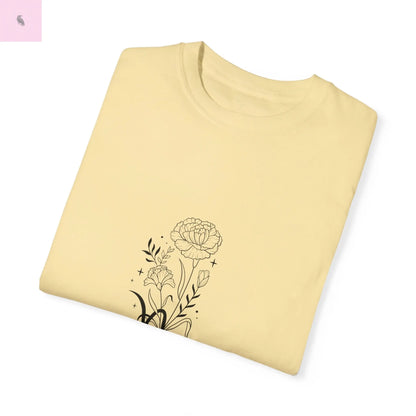 Capricorn birth flower T-Shirt for Astrology Lovers Printify