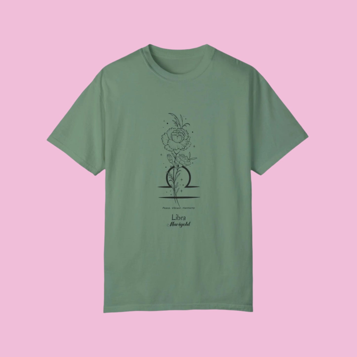 Libra Birthday Flower Unisex  Tee The flirty crow