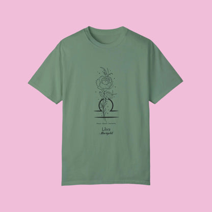 Libra Birthday Flower Unisex  Tee The flirty crow