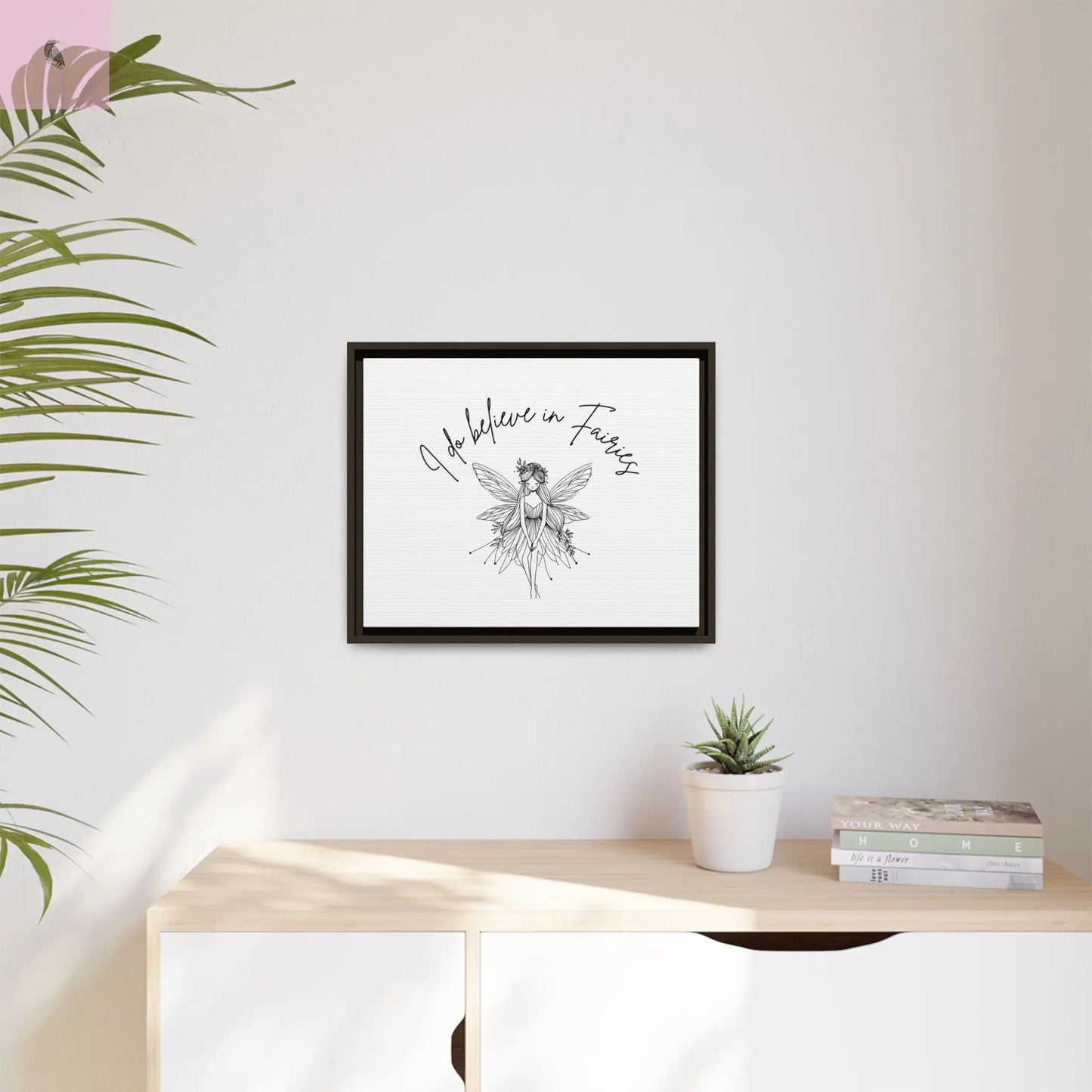 Fairies Canvas, Framed (Multi-color) - The flirty crow