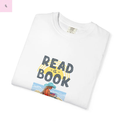 Book Lovers Comfort Colors T-shirt, summer beach reading tee for readers. - The flirty crow