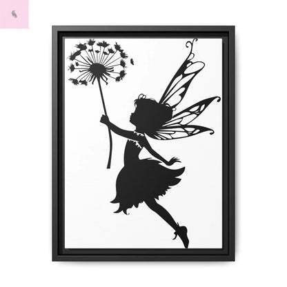 Framed canvas Fairy Silhouette Wall Art, Fairy lover Home Decor, Whimsical Framed Canvas, Fairy Gift, Kids Room Decoration, Nursery Art Printify