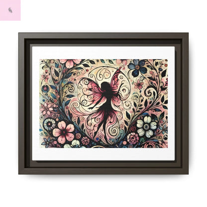 Framed Canvas Fairy art - The flirty crow