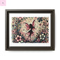 Framed Canvas Fairy art - The flirty crow