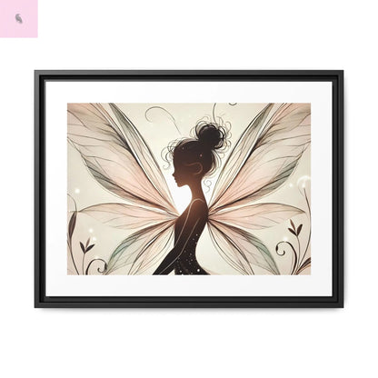 Framed Canvas Fairy wall art - The flirty crow