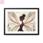 Framed Canvas Fairy wall art - The flirty crow