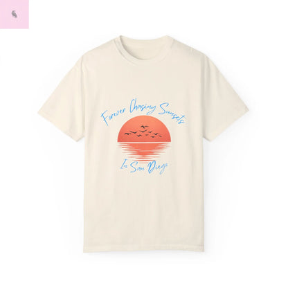 Chasing Sunsets T-Shirt - San Diego California Custom Colors The flirty crow