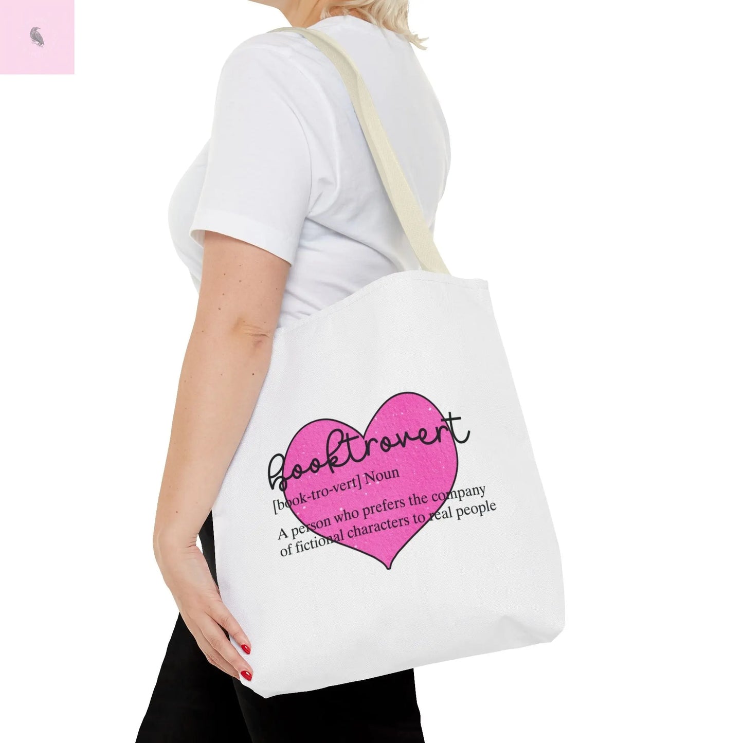 Book Lover Tote Bag, Bookish Gift, Reading Accessories, Tote for Introverts, Eco-Friendly Shopping Bag, Cute Literary Design Printify