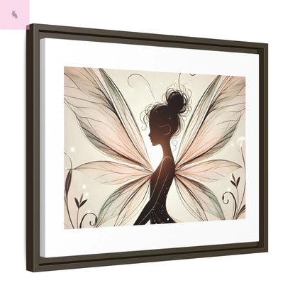 Framed Canvas Fairy wall art - The flirty crow